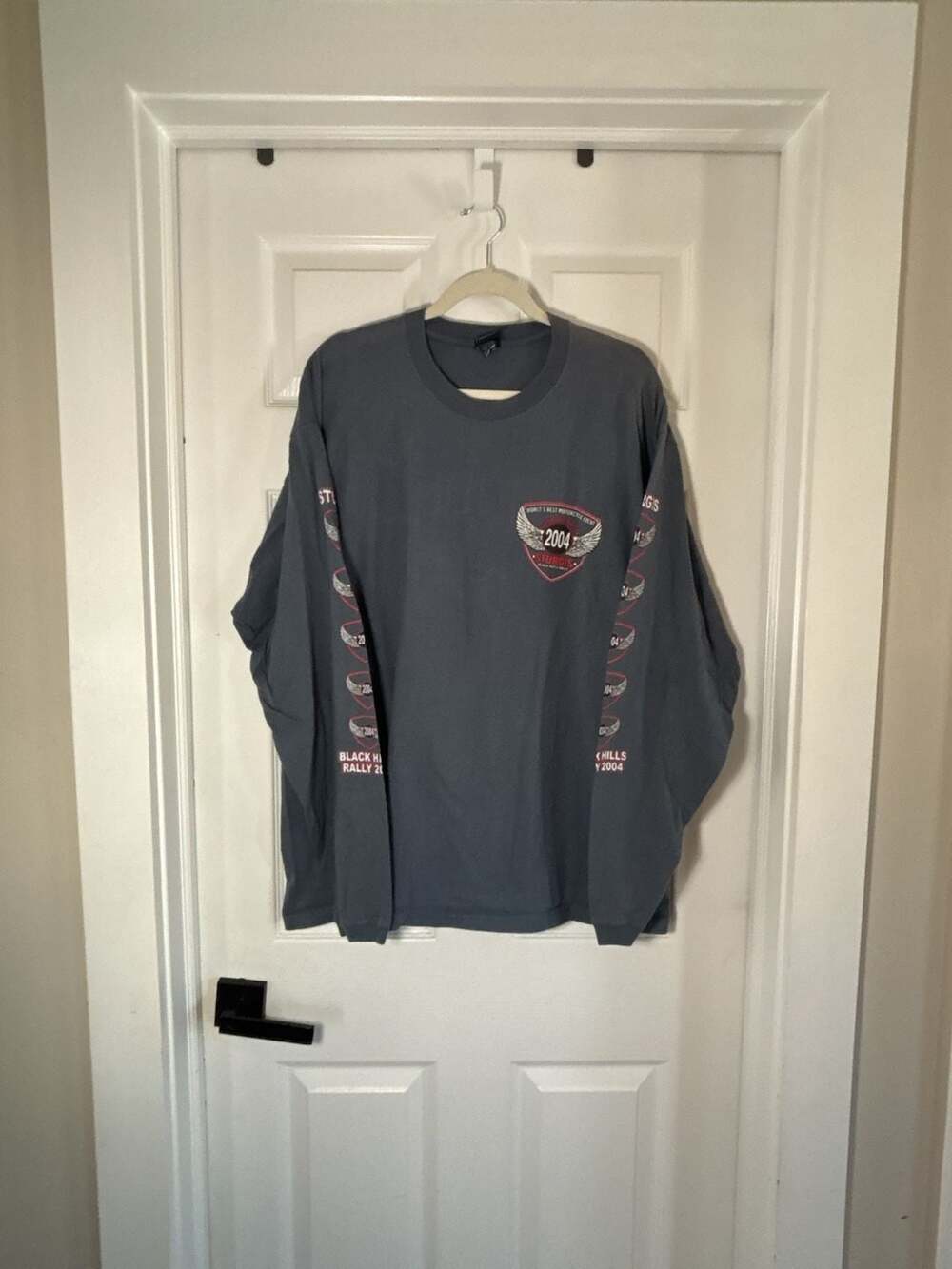 Vintage Choice Apparel Sturgis 2004 Black Hills Rally Long Sleeve T-Shirt 2XL